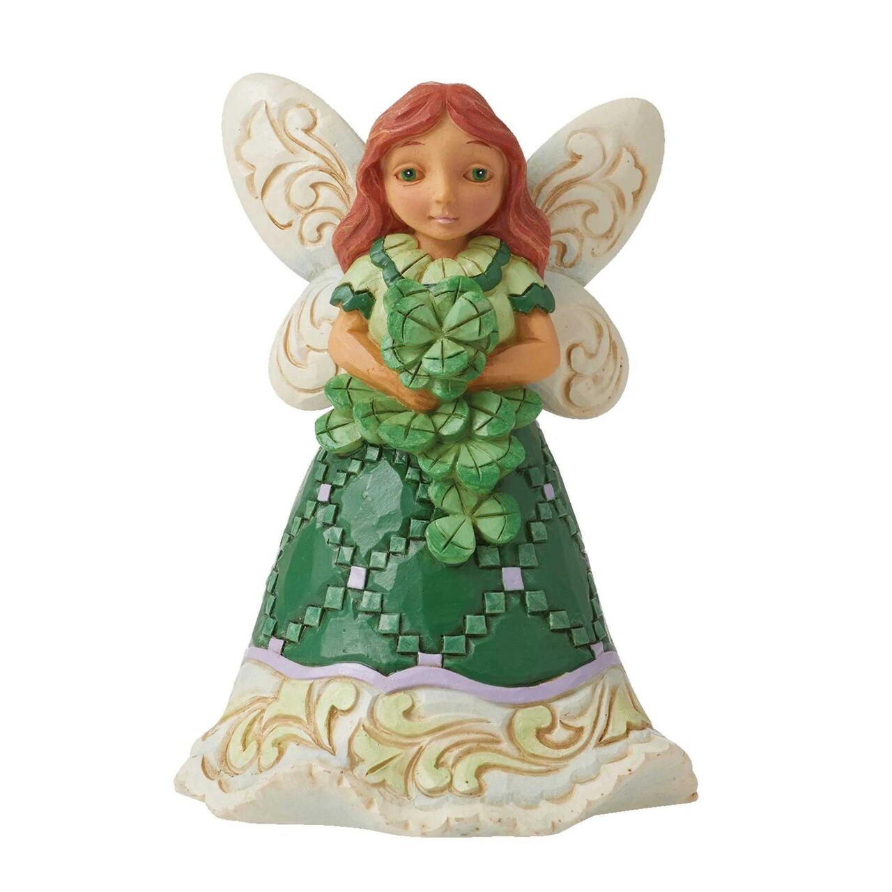 Jim Shore 4.0 Inch Bonny Beauty Saint Patrick Figurine , Spring Decor Irish Fairy